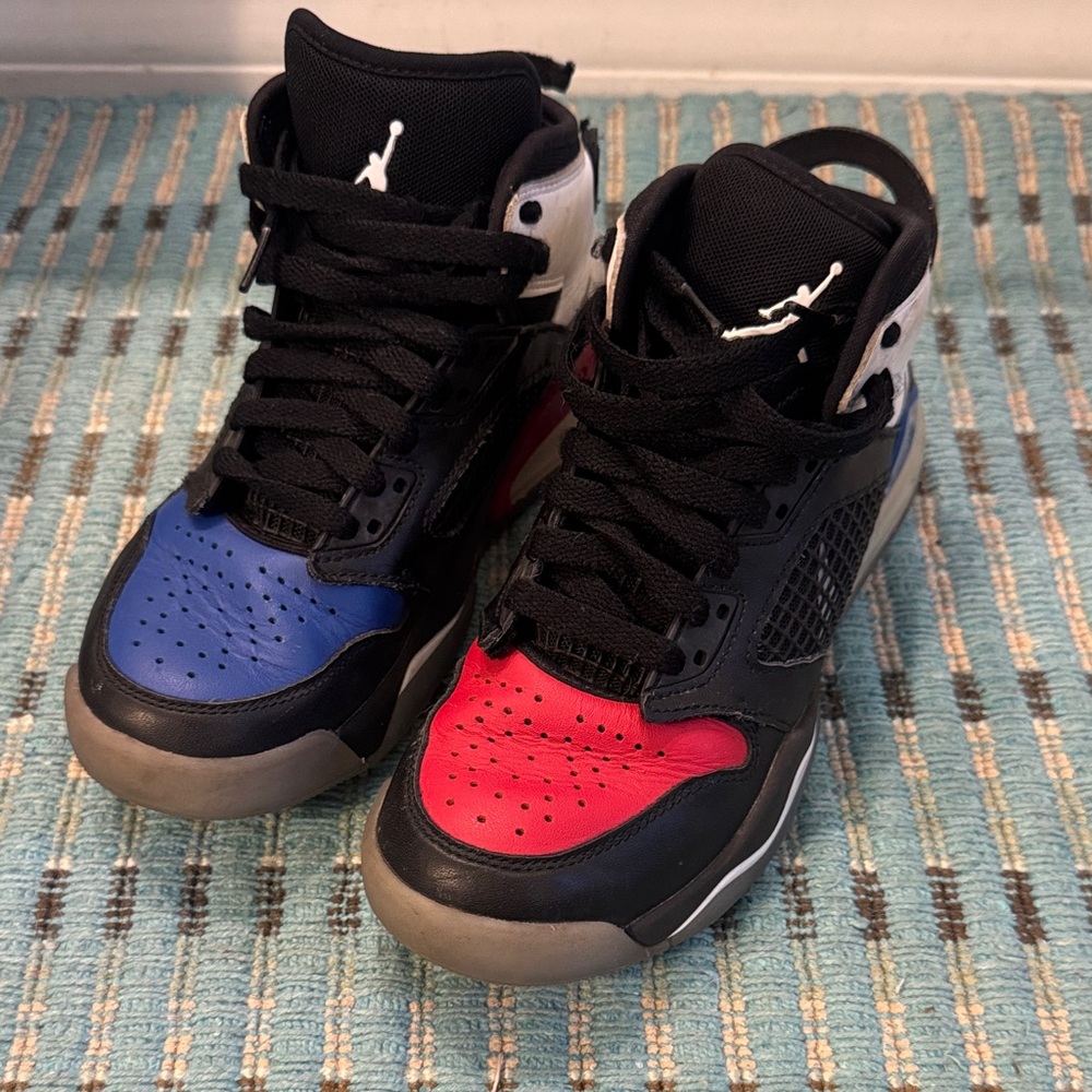 Colorful Jordan High-Top Sneakers with Black Laces